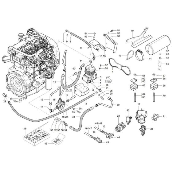 Air Brake Assembly for TH730