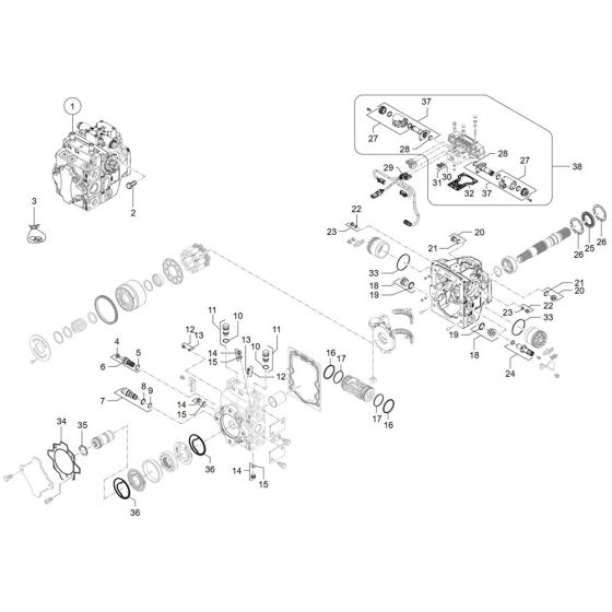 Displacement Pump for Wacker TH730