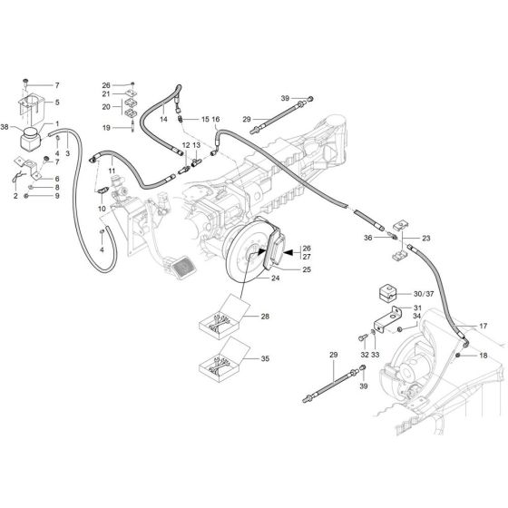 Brake Assembly for Wacker TH735