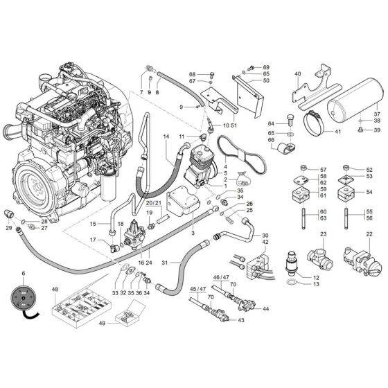 Air Brake Assembly for TH735