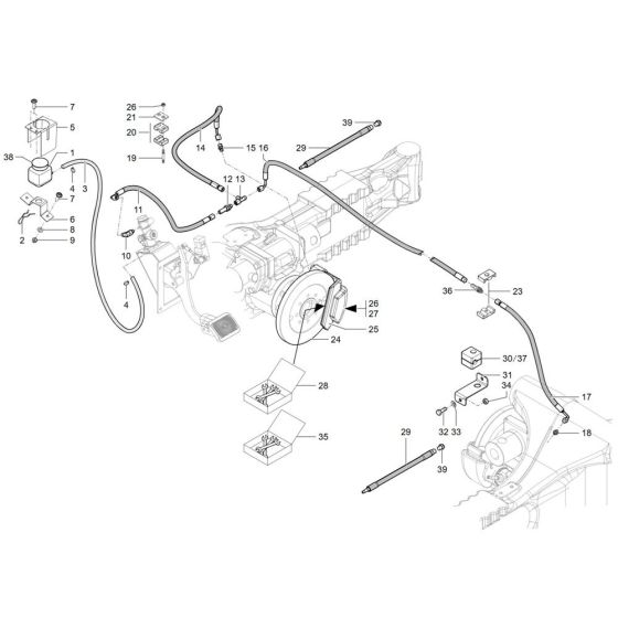 Brake Assembly for Wacker TH735