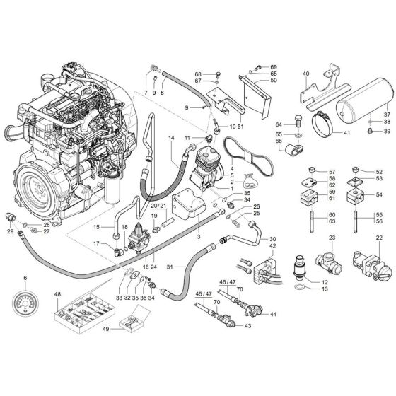 Air Brake Assembly for TH735