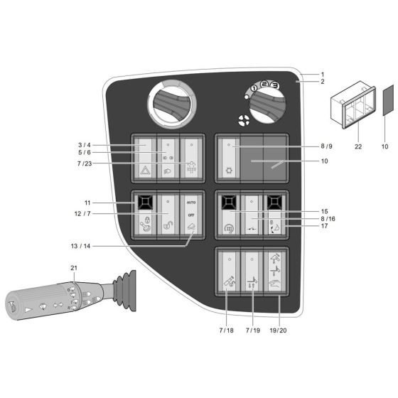 Instrument Panel for Wacker TH735