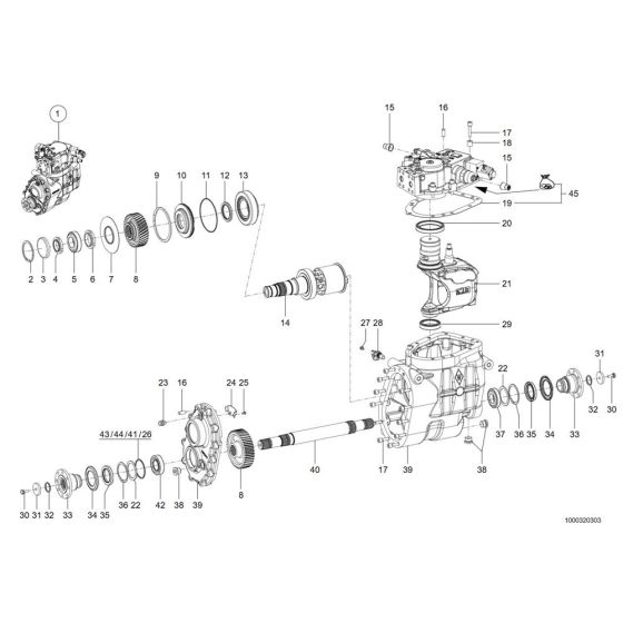 Gearbox Assembly for TH735