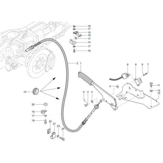 Parking Brake Assembly for TH740
