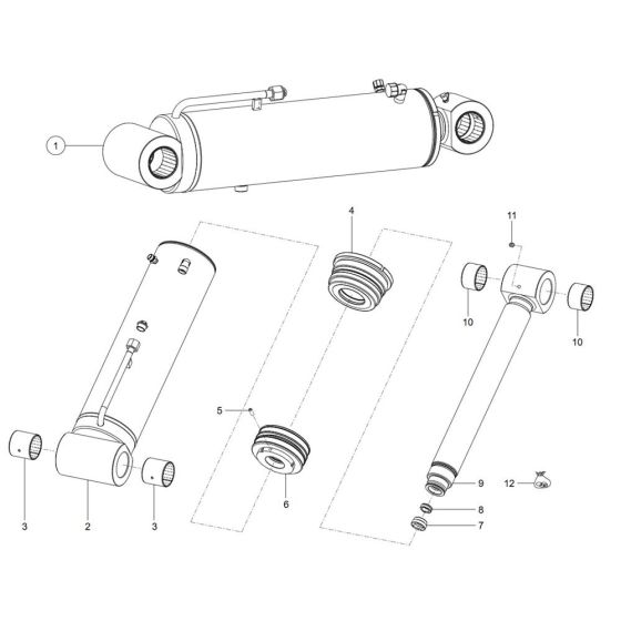 Tilt Ram Assembly for TH740