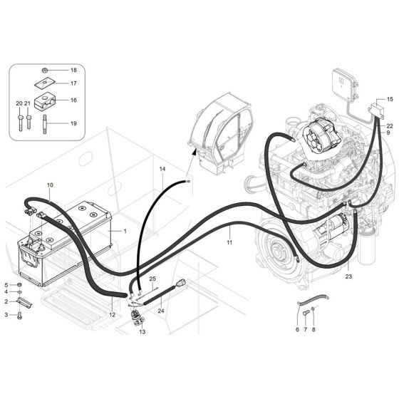 Battery Assembly for Wacker TH740