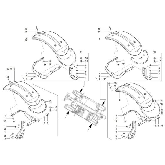 Wheel Cover for Wacker TH740