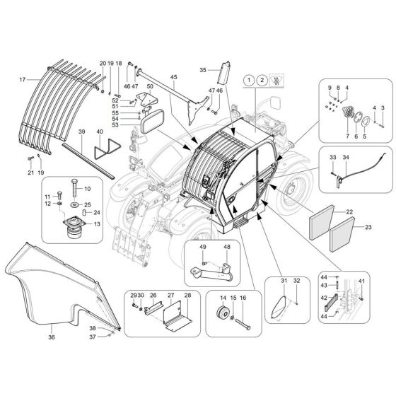 Cabin Assembly for Wacker TH740
