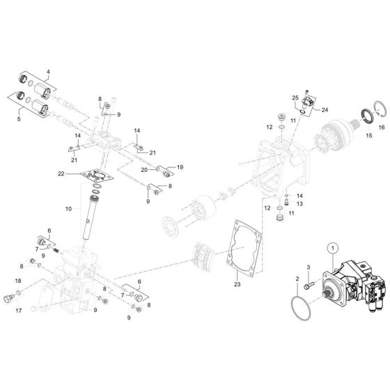 Motor Assembly for Wacker TH740