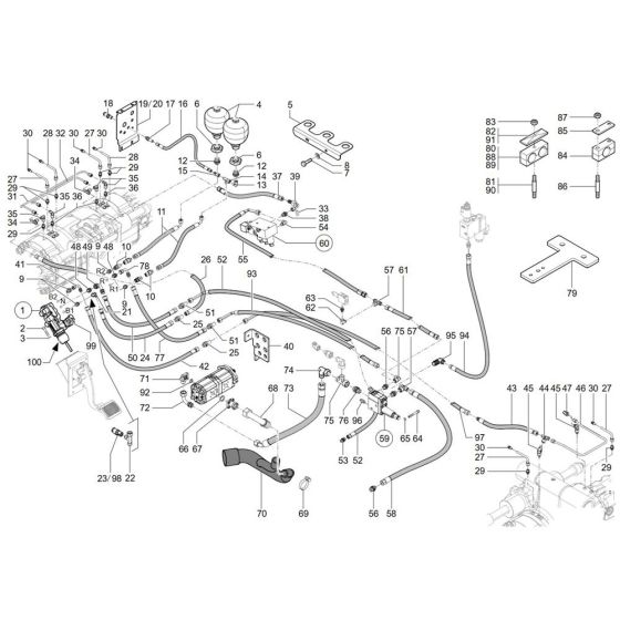 Brake Assembly for Wacker TH744