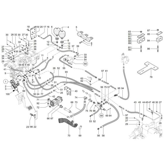 Brake Assembly for TH744