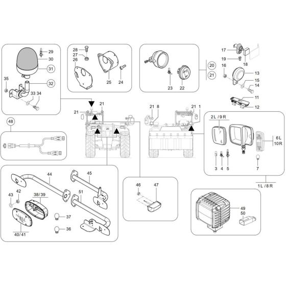 Lighting Assembly for Wacker TH744