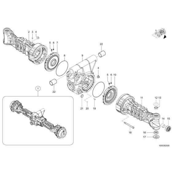Axle Tube Rear Assembly