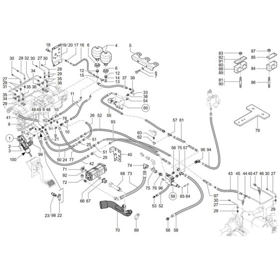 Brake Assembly for Wacker TH744
