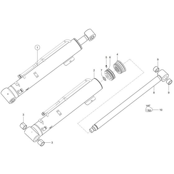 Lift Cylinder for Wacker TH744