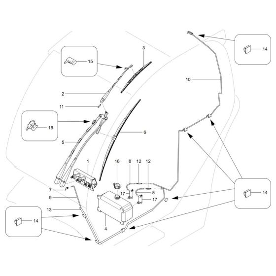 Wiper Device for Wacker TH744