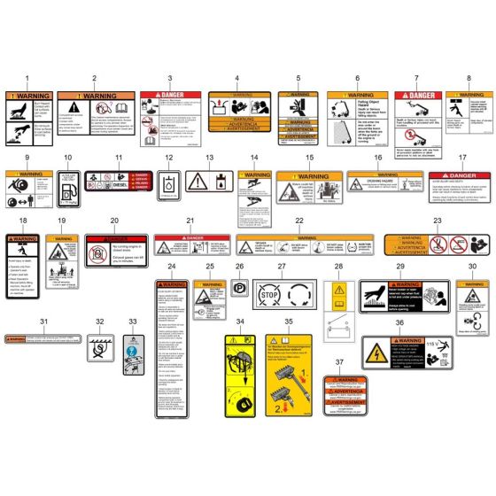 Decals for Wacker TH744