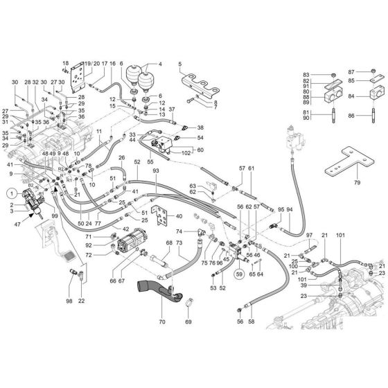 Brake Assembly for Wacker TH745