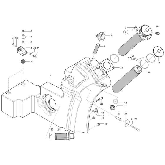 Oil Tank Assembly for Wacker