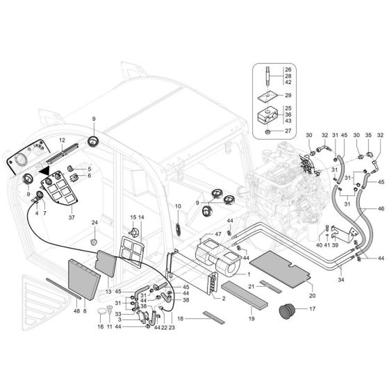 Heating Assembly for Wacker TH745