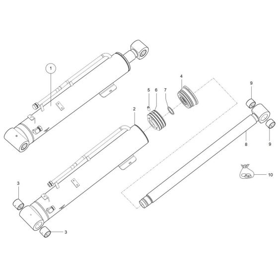 Lift Cylinder for Wacker TH750