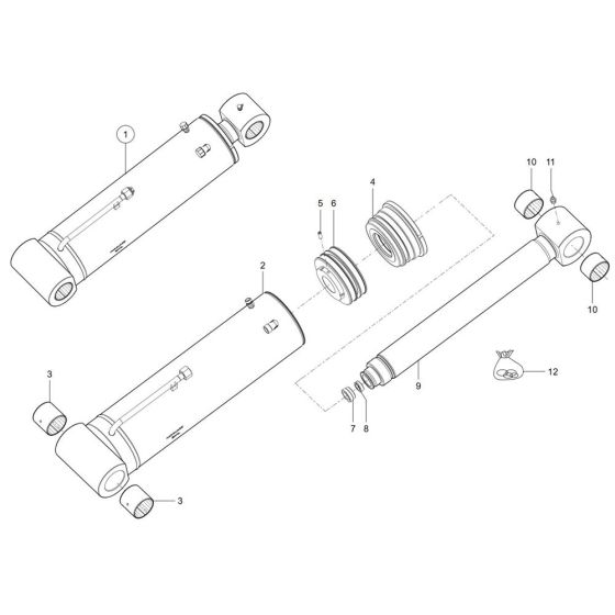 Tilt Ram Assembly for TH750