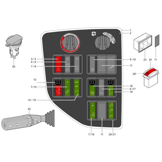 Instrument Panel for Wacker TH750