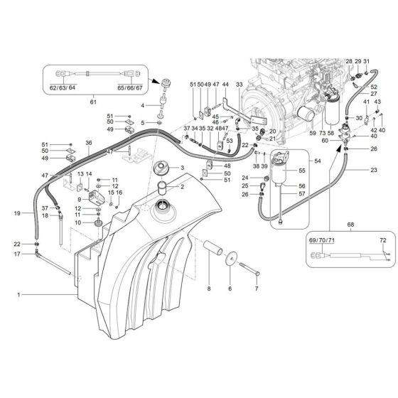 Fuel System for Wacker TH750