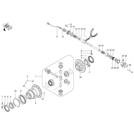 Front Differential for Wacker TH750