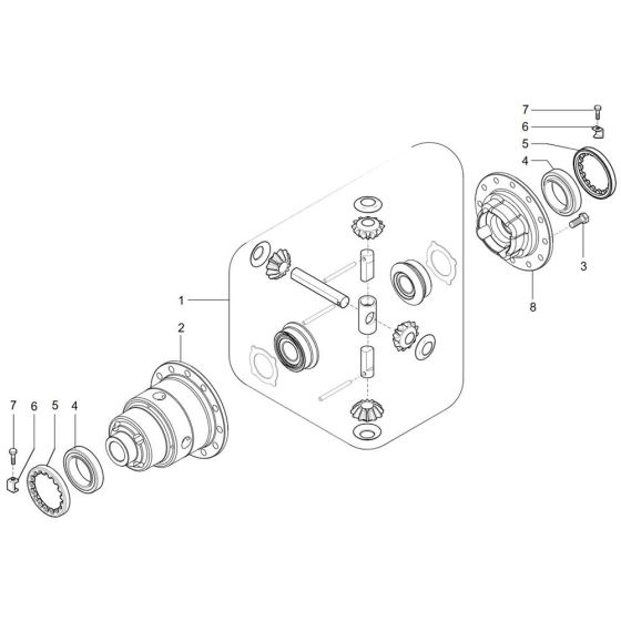 Rear Differential for Wacker TH750