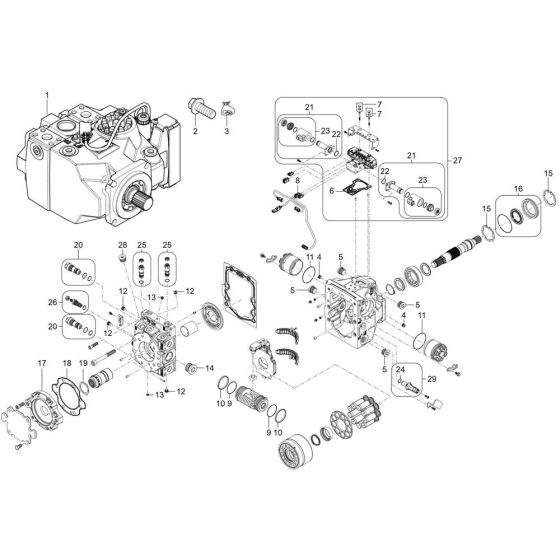 Displacement Pump for Wacker TH750