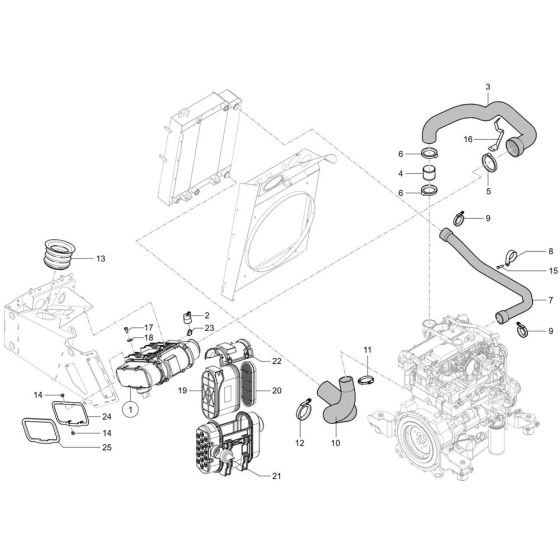 Air Cleaner for Wacker TH750
