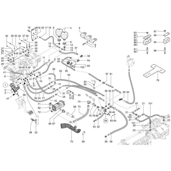 Brake Assembly for Wacker TH750