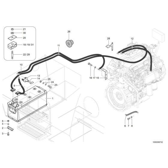 Battery Assembly for Wacker TH755