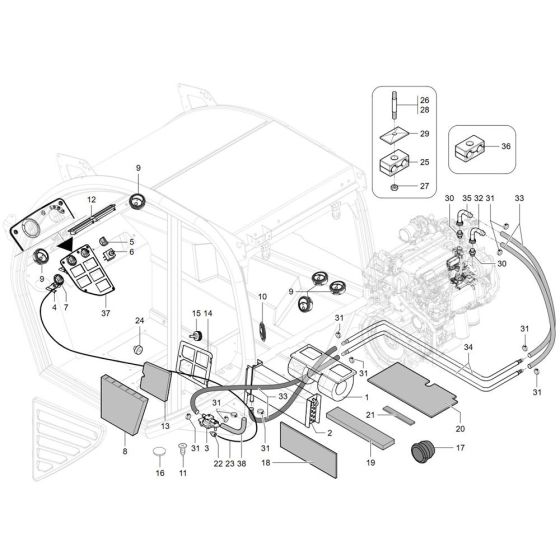 Heating Assembly for Wacker TH755