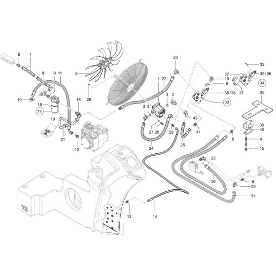 Fan Drive Assembly for TH755