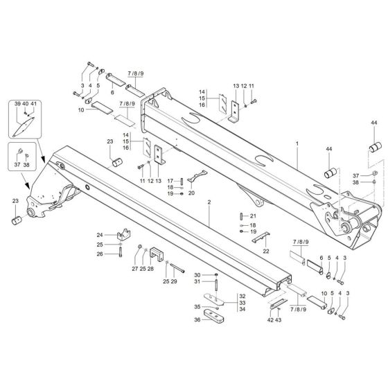 Telescopic Boom for Wacker TH755