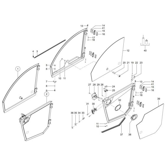 Door Assembly for Wacker TH755