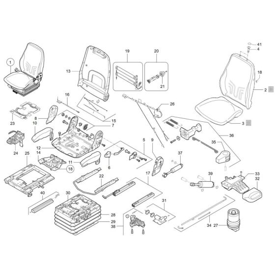Seat Assembly for TH755