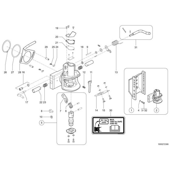 Trailer Hitch for Wacker TH755