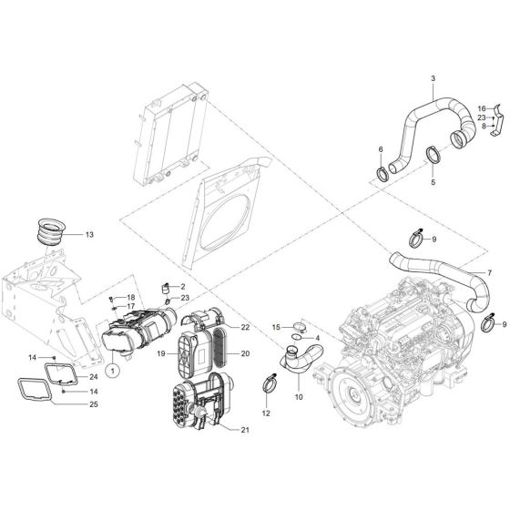 Air Cleaner for Wacker TH755