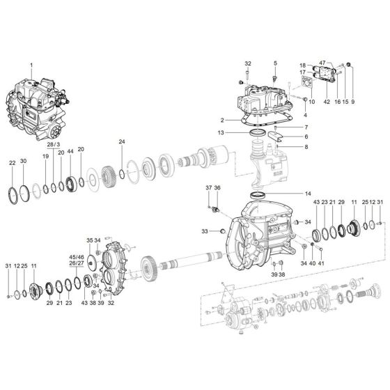 Gearbox Assembly for TH755