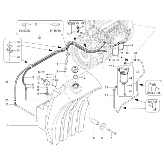 Fuel System for Wacker TH755