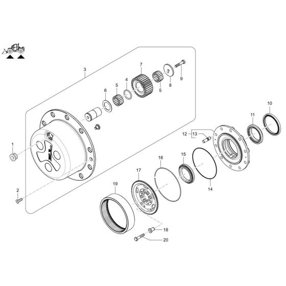 Wheel Hub Assembly for TH755