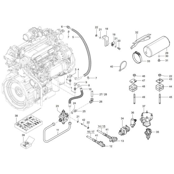 Air Brake Assembly for TH755