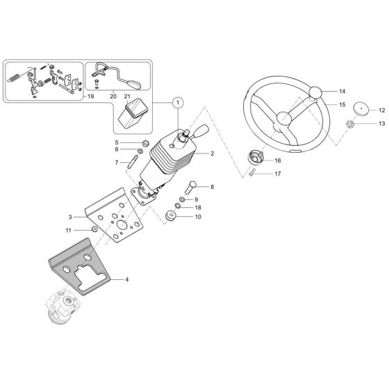 Steering Column for Wacker TH755