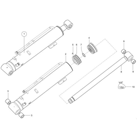 Lift Cylinder for Wacker TH755