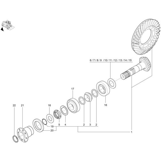 Angle Drive for Wacker TH942