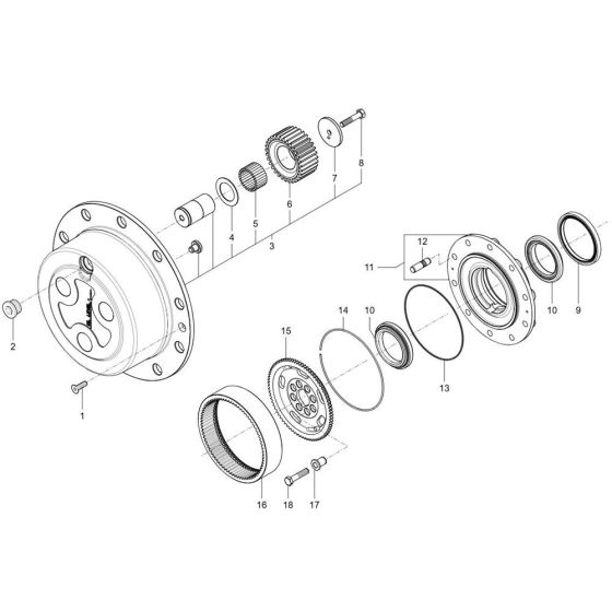 Wheel Hub Assembly for Wacker TH942